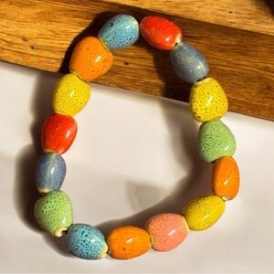 🔵Colorful Ceramic Beaded Stretchy Bracelet